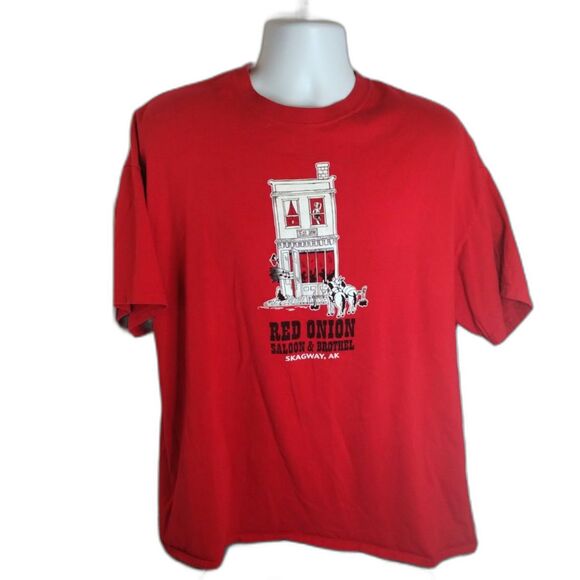Red Onion Saloon T-Shirt from Skagway, Alaska 2X - Picture 1 of 4